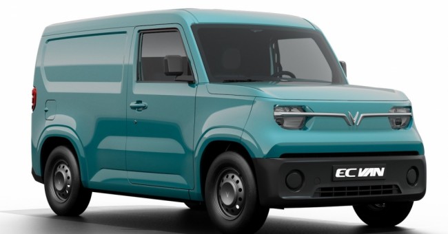 Xe điện chở hàng VinFast EC Van ra mắt: Tải trọng trên 600 kg, chạy tối đa 150 km/sạc