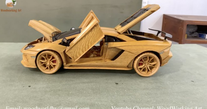 Video: Theo dõi thợ mộc Việt tài tình chế tác một chiếc Lamborghini  Aventador S