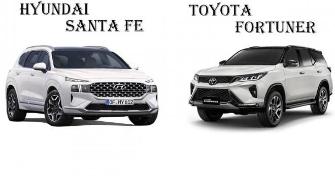 So sánh Hyundai SantaFe và Toyota Fortuner: Xe nào tốt hơn?