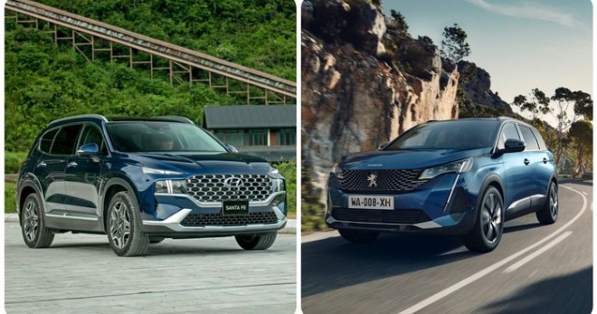So sánh Hyundai SantaFe và Peugeot 5008: Xe nào tốt hơn | Auto5