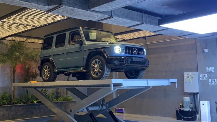 Chiếc SUV được trưng bày trong