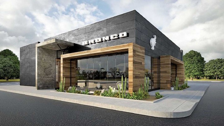 Thiết kế showroom Bronco chuyên dụng