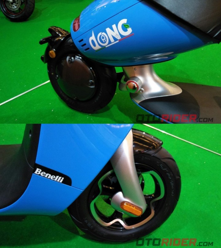 Thiết kế bánh sau và trước của Benelli Dong