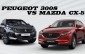Có 1 tỷ đồng, chọn Peugeot 3008 bản tiêu chuẩn hay Mazda CX-5 bản 'suýt full'?